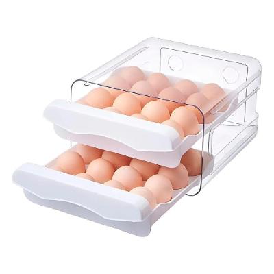 Caixa Organizadora para Ovos Gaveteiro Duplo em Polipropileno para Geladeira Branco Premium Colchões