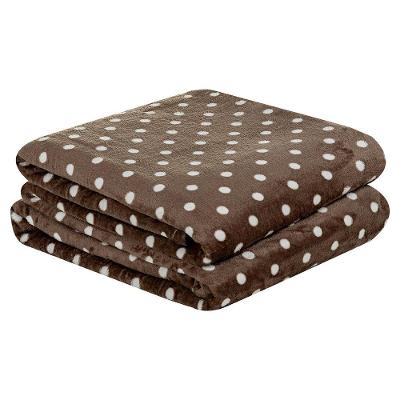 Manta Flannel Microfibra Mimosa Padrão - Cáqui - 100% Poliéster