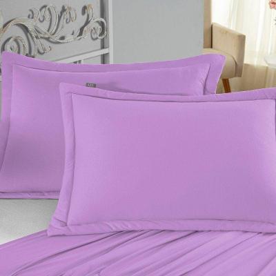 Porta Travesseiro Matelado Nobre 2 Peças Malha 100% Algodão - Lilás