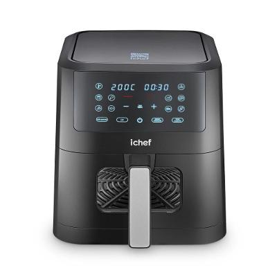 Fritadeira Elétrica Air Fryer Ichef Smart Vision 6L Digital Preto 220V