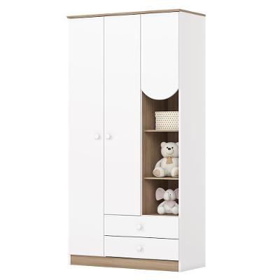 Guarda Roupa Infantil Magia 3 Portas E 2 Gavetas Branco-jequitibá - Móveis Henn Branco-jequitibá