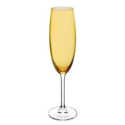 Taça De Cristal Ecológico Para Champanhe Espumantes Bebidas 220ml 24cm âmbar Full Fit