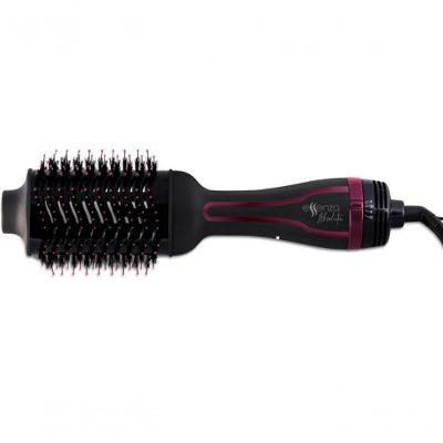 Escova Secadora Multilaser 1200W Oval C Revestimento Cerâmic Eb062 Preto-Rosa 110V