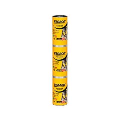 Fita Asfáltica Aluminizada 90cm X 10m Vedacit - Vedação Acústica E Térmica