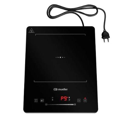 Fogão Cooktop de Indução Mueller 681100356 1 Boca Vidro Temperado com Timer Digital Touch Bivolt