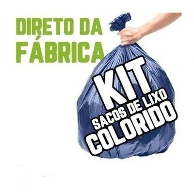Saco de Lixo Kit 300un 150L Reforçadíssimo Azul 90CM X 102CM para Coleta Higipack