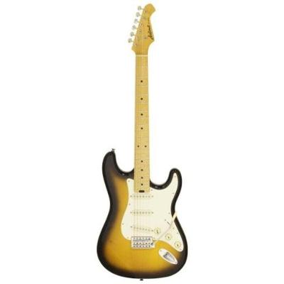 Guitarra Elétrica Pro II STG-57 com Corpo em Alder e Braço Maple 2 Tone Sunburst Aria Guitars