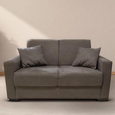 Sofá Estofado 2 Lugares Sala Estar Recepção Mariana Suede Marrom