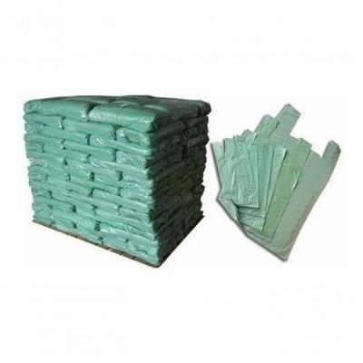 Sacola Reciclada Kit com 8 Unidades Reforçadas 40x50 cm Pacote 5KG Verde Higipack