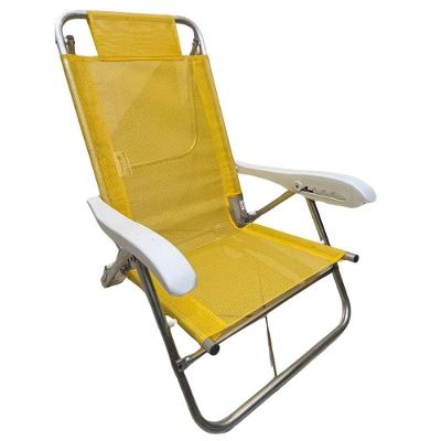 Cadeira Reclinavel Preguiçosa Sanete Ronchetti 120 Kg 05 Pos Cor Amarelo