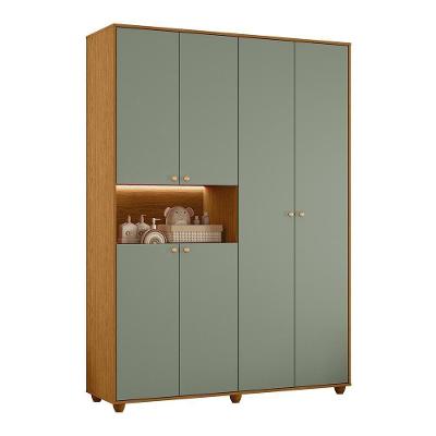 Guarda Roupa Infantil Vittoria 6 Portas E 2 Gavetas Cinamomo-sálvia Móveis Albatroz Cinamomo-sálvia