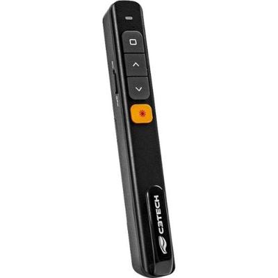 Apresentador sem Fio AP-200 com Alcance Até 10 Metros e Laser Vermelho 650NM Preto C3tech