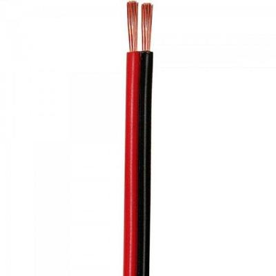Fio Paralelo Bicolor para Áudio 2x16 1,00MM - ROLO 100M para Instalação de Módulos e alto-falantes