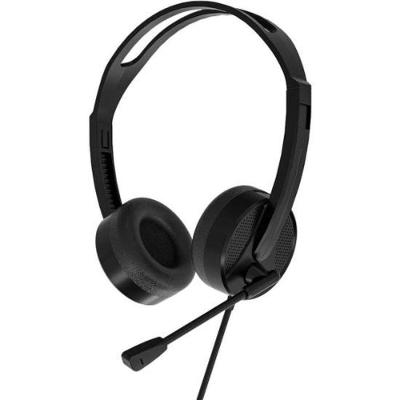 Fone de Ouvido com Microfone USB HT106 com Som Estéreo e Almofadas Macias Preto Lecoo