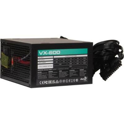 Fonte Gamer ATX Stealth VX-600 600W Bivolt com Ventilador 12 cm Silencioso Preto Aerocool