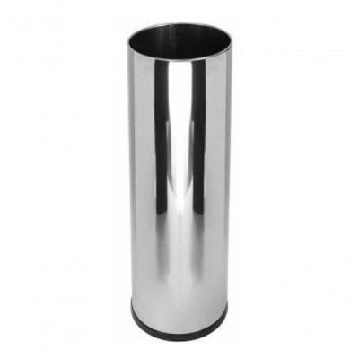 Porta guarda-chuva Inox 24x70 em Aço Inox com Bandeja Plástica Removível para Comércio e Condomínio
