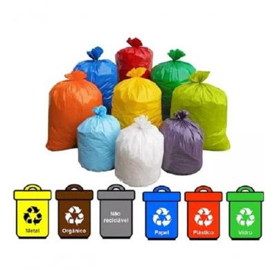 Saco para Lixo Kit Saco Lixo 1 Sc 20L Branco 100L Marrom 100L Verde para Ambientes Residenciais