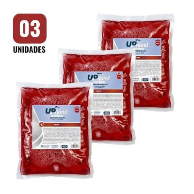 Kit 3 Refil Sabonete Espuma para Mãos Hand Buriti Up Hand Bag 600ML sem Válvula Uppro