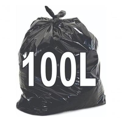 Saco de Lixo Kit 6 Pacotes 100 Litros 100 Unidades Resistente Preto Higipack