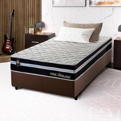 Cama Box Molas Ensacadas Durham Solteiro 88x188 King House