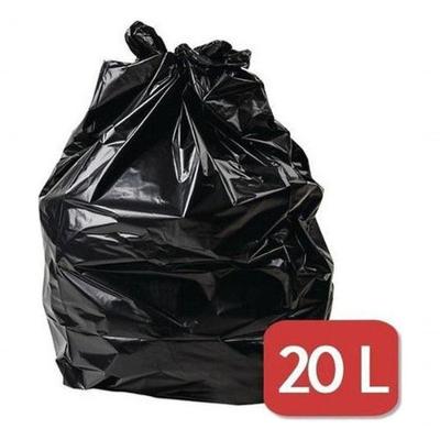 Saco de Lixo Kit 4 20L Forte 400 Unidades para Uso Doméstico e Comercial Preto Higipack