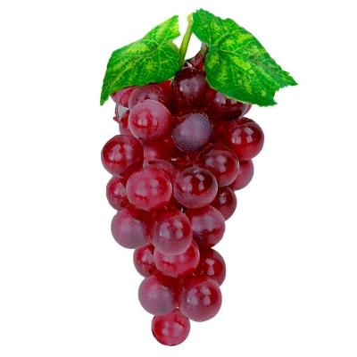 Fruta Artificial Kit 4 Cachos de Uvas Avermelhadas em Silicone 18CM para Decoração Vermelho Gici