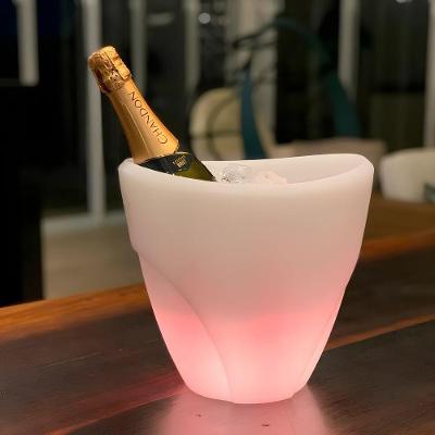 Champanheira de Mesa 5L para Bebidas com Iluminação LED Parede Dupla Branco Decorfun