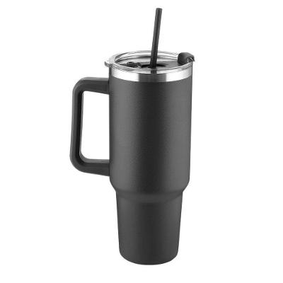 Garrafa Canecão 1300ML em Inox Reciclado Parede Dupla com Isolamento Térmico anti-vazamento Preta