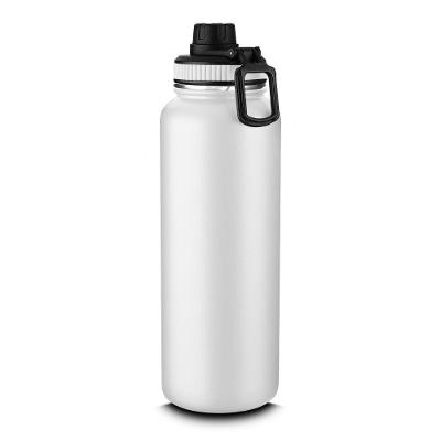 Garrafa Térmica Inox 1 e 2L com Alça Parede Dupla para Bebidas Quentes Ou Frias Branco Asia Import
