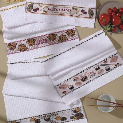 Pano De Copa Bella Cozinha Em Toalha 01 Peça 65cm X 45cm 100% Algodão - Pizza