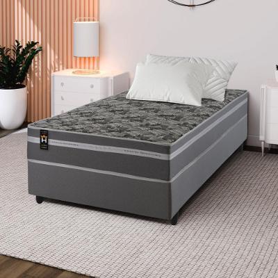 Cama Box Espuma Miami Solteiro 88x188 Cinza King House