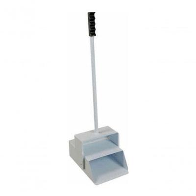 Pá de Lixo Recolhedora de Bitucas em Aço Carbono 1020 com Tampa Articulada Branca Higipack