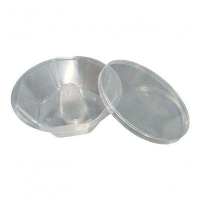 Forma para Mini Pudim Descartável 120 ml com Tampinha Transparente para Forno e Microondas Higipack