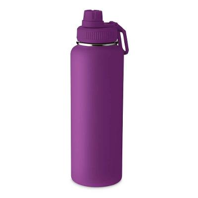 Garrafa Térmica Inox 1 e 2L com Alça Parede Dupla para Bebidas Quentes Ou Frias Asia Import Roxo