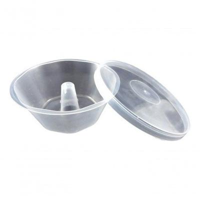 Forma Mini Pudim 120ML em Plástico Resistente para Forno e micro-ondas Transparente Higipack