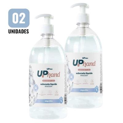 Kit 2 Sabonetes Líquidos Glicerinados para Mãos Uppro Hand Algodão Branco 1L Uppro