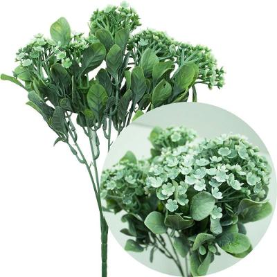 Planta Artificial Kit 4 Kalanchoe Artificial 30CM com Folhas Reutilizáveis Branco Outras Marcas