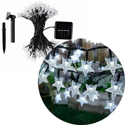 Cordão de Luzes Solares Pisca Solar 20 Leds 5M para Uso Externo Resistente à Água Branco Outras