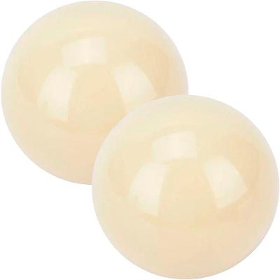 Kit 2 Bolas de Bilhar Bolões de Sinuca Profissional 54mm em Resina Fenólica Branco
