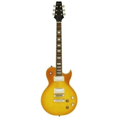 Guitarra Elétrica Pro II PE-350PG com Captadores Humbucker CPH-1C Amarelo Aria Guitars