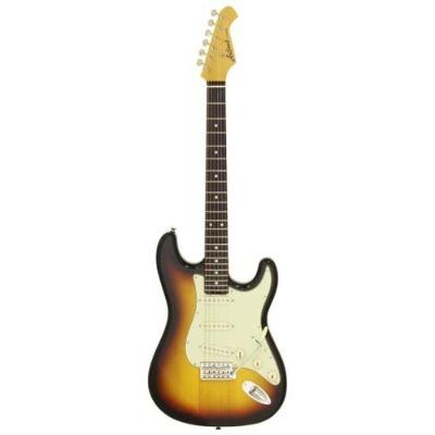 Guitarra Elétrica Pro II STG-62 com Corpo em Alder, 3 Captadores Single Coil, 3 Tone Sunburst Aria