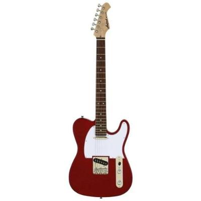 Guitarra Elétrica Pro II TEG-002 Corpo em Basswood, Captadores Single Coil Candy Apple Red Aria