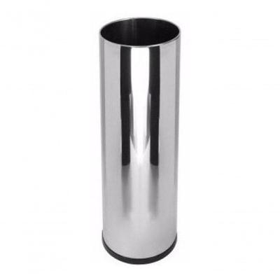 Porta Guarda-Chuva - Inox 24x70 em Aço com Bandeja Plástica para Comércio Inox