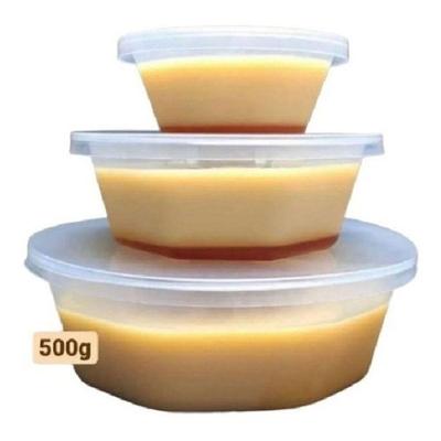 Forma de Pudim Plástica com Tampa 500ml para Forno e Micro-ondas Transparente Higipack