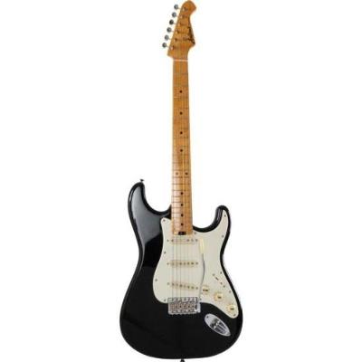Guitarra Elétrica Aria Pro II STG-57 com Corpo em Alder e Braço em Maple Black Aria Guitars