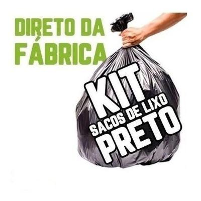 Saco de Lixo Kit 20 + 40 Lts Reforçado Preto 400 un 20L e 600 un 40L Higipack