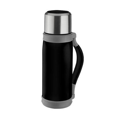 Garrafa Térmica Practical Life 1,2L em Aço Inox com Parede Dupla e Alça Lateral Emborrachada Inox