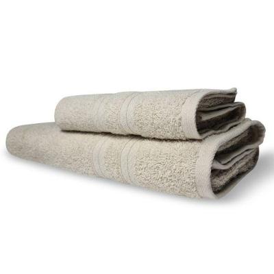 Kit de Toalhas Itália Soft 2 Peças 1 Banho 1 Rosto 100% Algodão 430G-M² Macia Bege