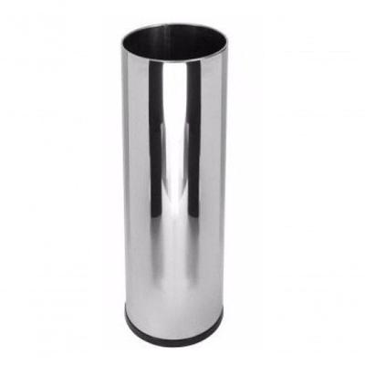 Porta guarda-chuva Inox 24x70 em Aço Inox com Bandeja Plástica Removível para Comércio e Condomínio