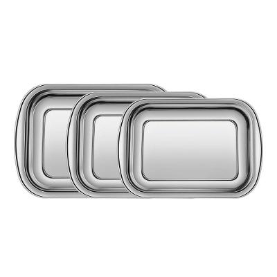 Jogo de Assadeiras Cosmos em Aço Inox com Acabamento em Brilho Inox Tramontina